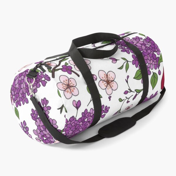 Item preview, Purple Lilacs and Red Plums Floral Pattern    designed and sold by Owcomm.