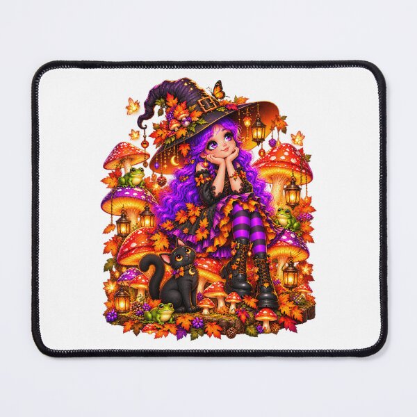 Item preview, Mushroom Witch – Enchanted Autumn Woodland designed and sold by The Cutting Room.