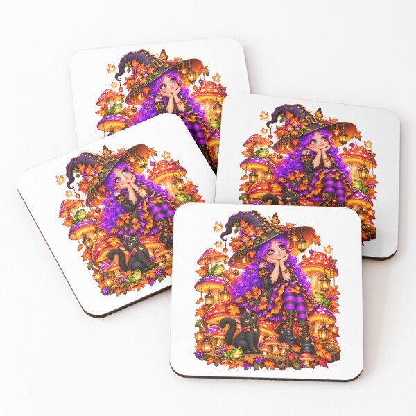 Item preview, Mushroom Witch – Enchanted Autumn Woodland designed and sold by The Cutting Room.