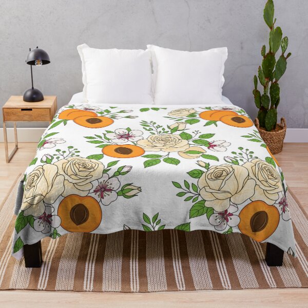 Item preview, Vintage Apricot Peach Blossom Floral Pattern designed and sold by Owcomm.