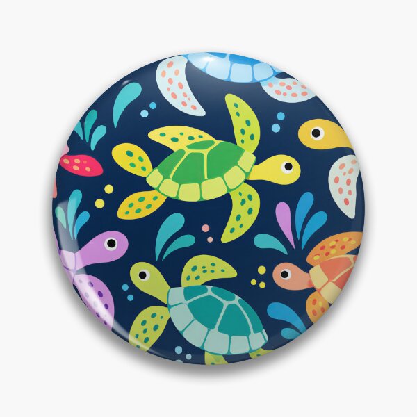 Item preview, Colorful Sea Turtle Pattern – Bright Tropical Ocean Marine Life designed and sold by Timegraf.