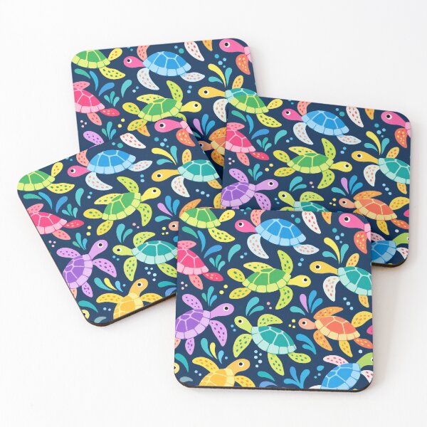 Item preview, Colorful Sea Turtle Pattern – Bright Tropical Ocean Marine Life designed and sold by Timegraf.