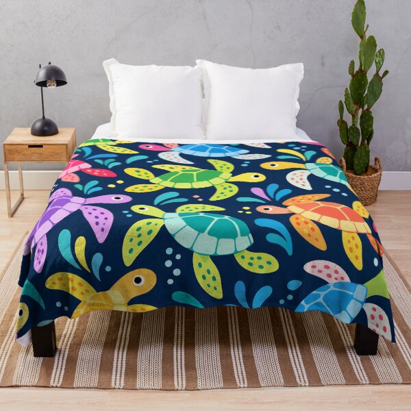 Item preview, Colorful Sea Turtle Pattern – Bright Tropical Ocean Marine Life designed and sold by Timegraf.