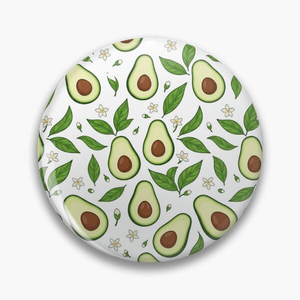 Item preview, Cute Avocado Pattern With Leaves And Flowers    designed and sold by Owcomm.
