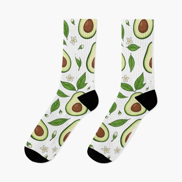 Item preview, Cute Avocado Pattern With Leaves And Flowers    designed and sold by Owcomm.