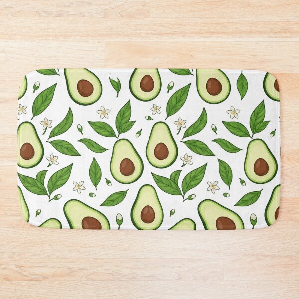 Item preview, Cute Avocado Pattern With Leaves And Flowers    designed and sold by Owcomm.