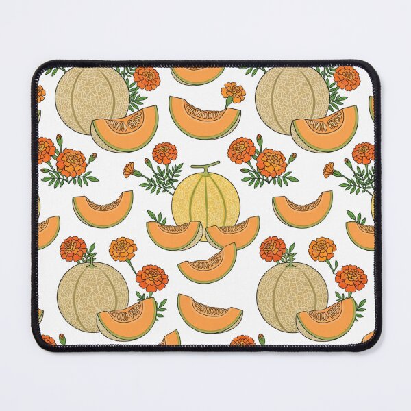 Item preview, Fresh Cantaloupe Melon And Marigold Flowers Pattern designed and sold by Owcomm.
