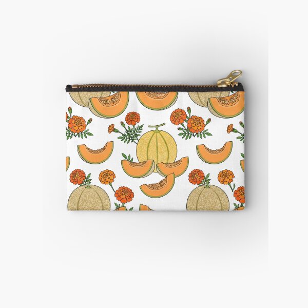 Item preview, Fresh Cantaloupe Melon And Marigold Flowers Pattern    designed and sold by Owcomm.