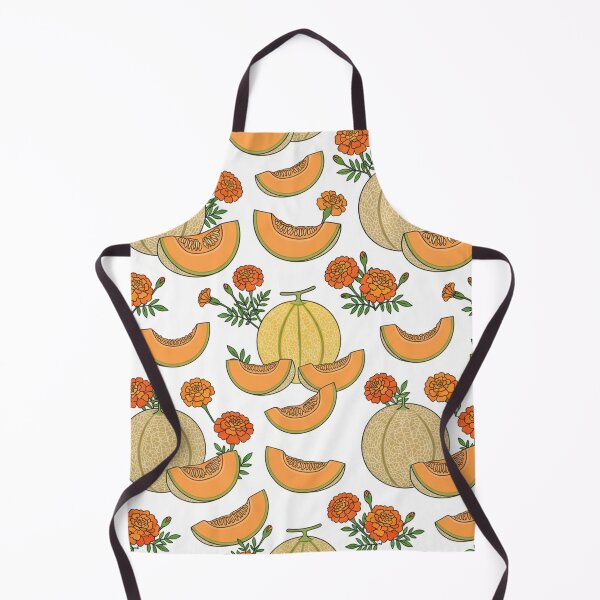 Item preview, Fresh Cantaloupe Melon And Marigold Flowers Pattern    designed and sold by Owcomm.