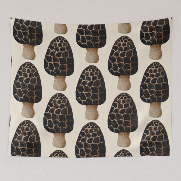 Item preview, Morel Mushroom – Watercolor Fungi Illustration designed and sold by Greitas.