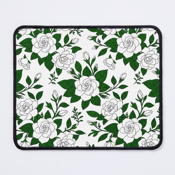 Item preview, Elegant White Roses and Green Leaves Pattern designed and sold by Owcomm.