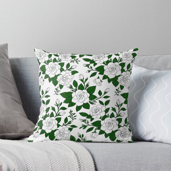 Item preview, Elegant White Roses and Green Leaves Pattern    designed and sold by Owcomm.
