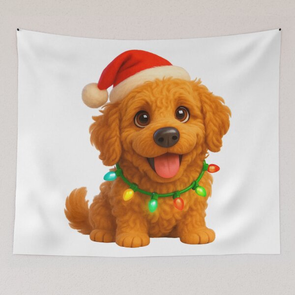Item preview, Goldendoodle Christmas Lights designed and sold by Sillytoe.