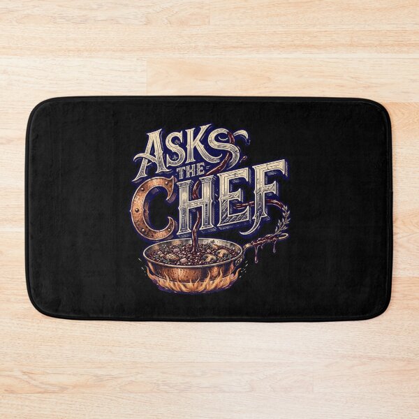 Item preview, Ask the Chef Design, Chef Artwork, Cook Design, Cooking Graphic, Chef Gift, Cook Gift, Culinary Art, Chef Life, Kitchen Design, Professional Chef, Restaurant Kitchen, Food Lover Gift designed and sold by Typologystudios.
