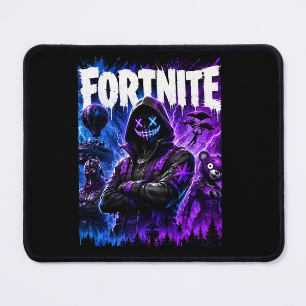 Item preview, Neon Fortnite Gaming Poster Purple & Blue Battle Royale Street Art Classic designed and sold by EuginaVasquez.
