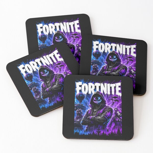 Item preview, Neon Fortnite Gaming Poster  Purple & Blue Battle Royale Street Art Classic designed and sold by EuginaVasquez.