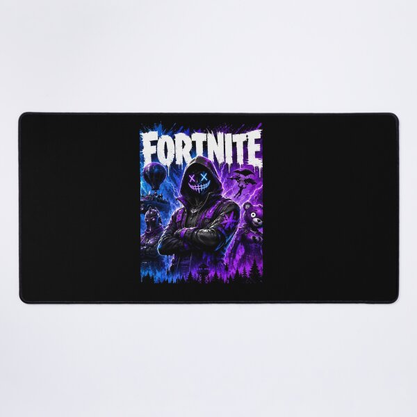 Item preview, Neon Fortnite Gaming Poster Purple & Blue Battle Royale Street Art Classic designed and sold by EuginaVasquez.