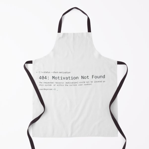 Item preview, 404 Motivation Not Found Error Code designed and sold by Owcomm.