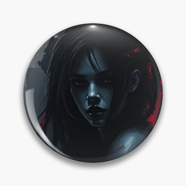 Item preview, Dark Vampire Goddess Portrait - Gothic Nocturnal Witch Art designed and sold by ERODED SELF.