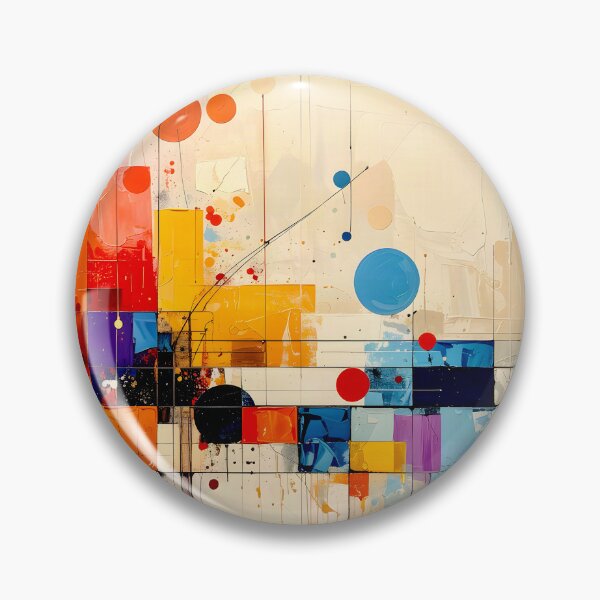 Item preview, Architectural Mid Century Geometric Abstract designed and sold by Vicky Brago-Mitchell®.