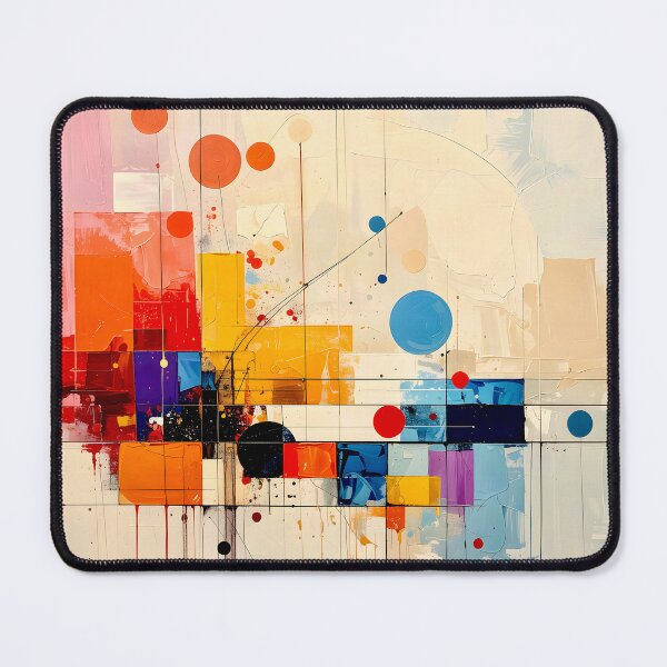 Item preview, Architectural Mid Century Geometric Abstract designed and sold by Vicky Brago-Mitchell®.