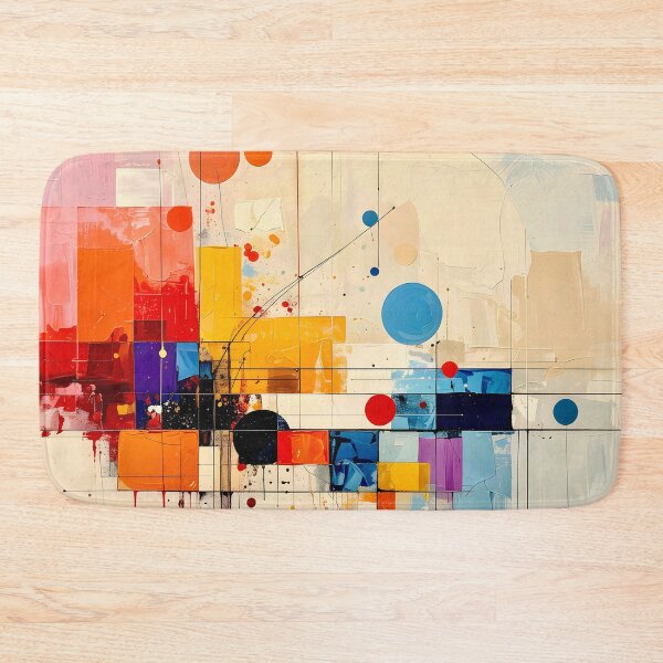 Item preview, Architectural Mid Century Geometric Abstract designed and sold by Vicky Brago-Mitchell®.