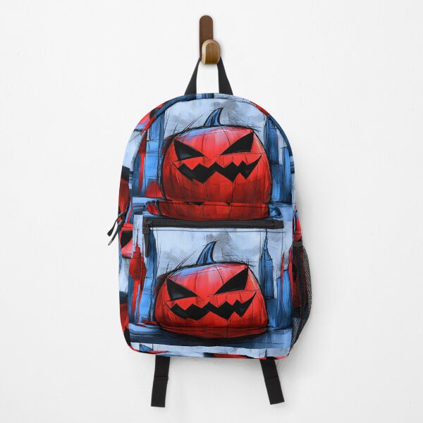 Item preview, Giant Vivid Jack O Lantern Towering Over a Modern City Skyline in a Surreal Halloween Urban Scene designed and sold by OlfactoART Studio.