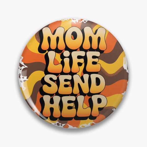 Item preview, "Mom Life Send Help' Funny Motherhood Quote  designed and sold by DEC02.