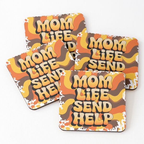 Item preview, "Mom Life Send Help' Funny Motherhood Quote  designed and sold by DEC02.