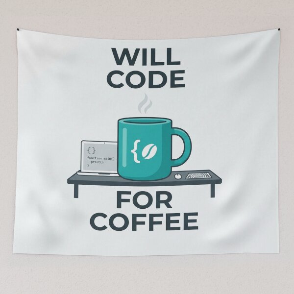 Item preview, Will Code For Coffee Programmer Mug designed and sold by Owcomm.