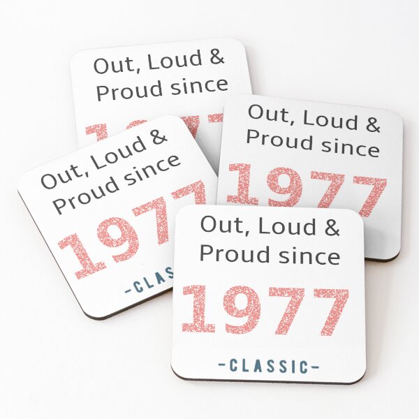 Item preview, Out loud and proud since 1977 designed and sold by RiotGrrlGoods.