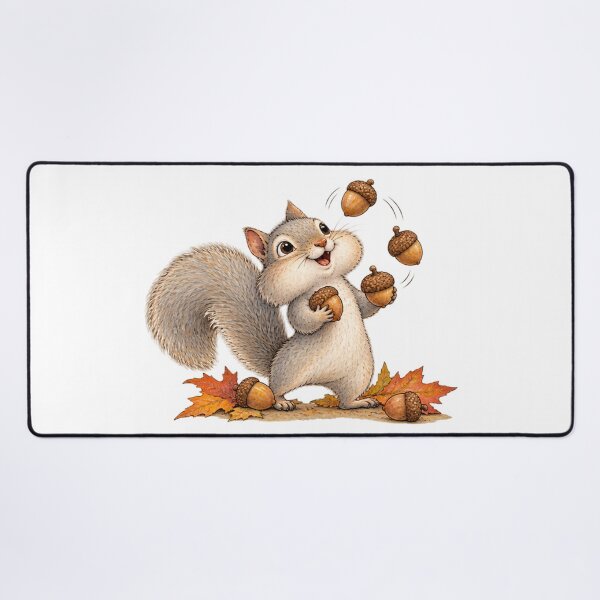 Item preview, Squirrel Juggling Acorns 1A designed and sold by CrumbBumStudio.