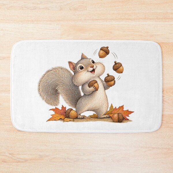 Item preview, Squirrel Juggling Acorns 1A designed and sold by CrumbBumStudio.