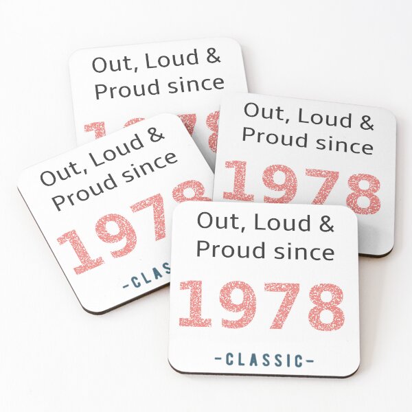 Item preview, Out loud and proud since 1978 designed and sold by RiotGrrlGoods.