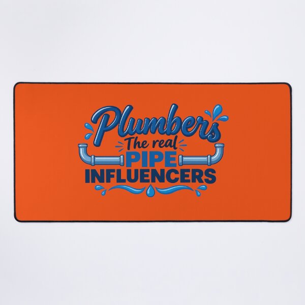 Item preview, Plumbers – The Real Pipe Influencers | Funny Plumbing Humor Design designed and sold by DesignHouse07.