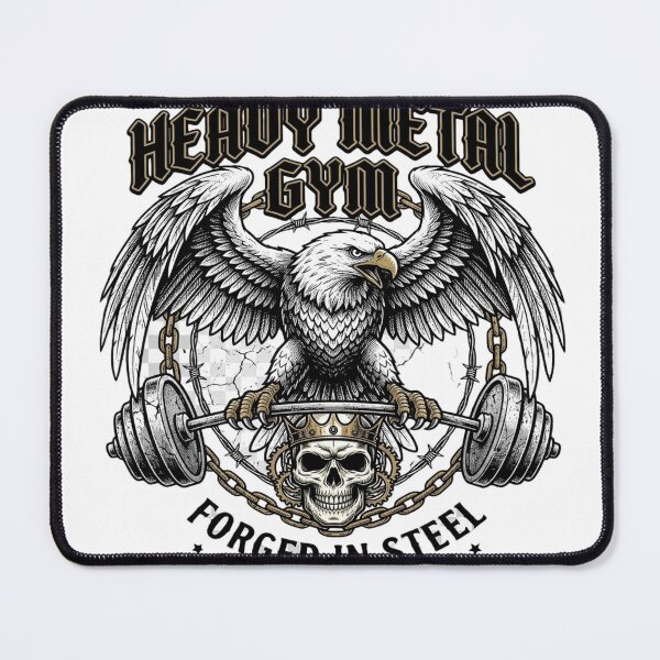 Item preview, Heavy Metal Gym Eagle Workout Forged In Steel Fitness designed and sold by Walidsolo25.