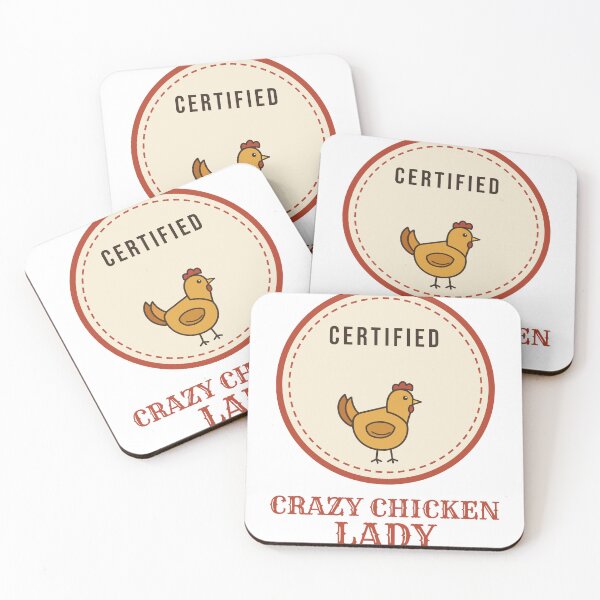 Item preview, Certified Crazy Chicken Lady Funny Chicken designed and sold by HenAndHeller.