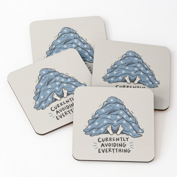 Item preview, Currently Avoiding Everything | Funny Blanket Introvert Adult Humor designed and sold by Moons Studio.