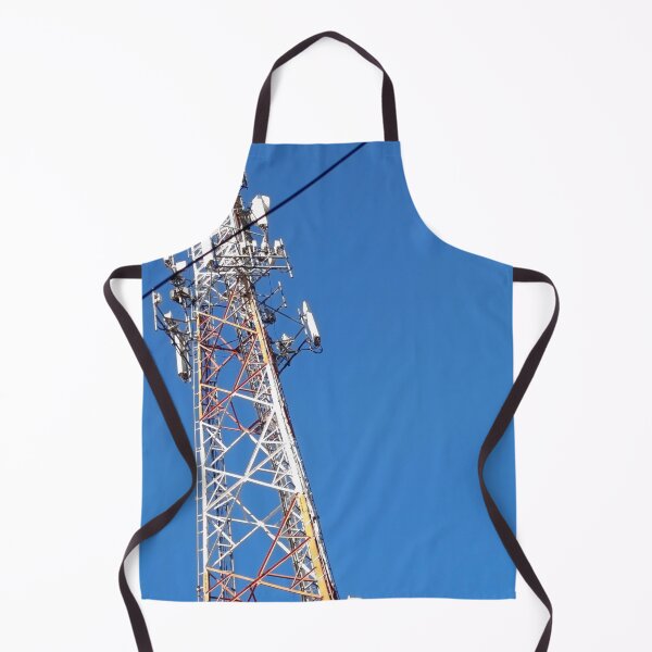 Item preview, Large telecommunications mast under a deep blue sky designed and sold by PicturePic.