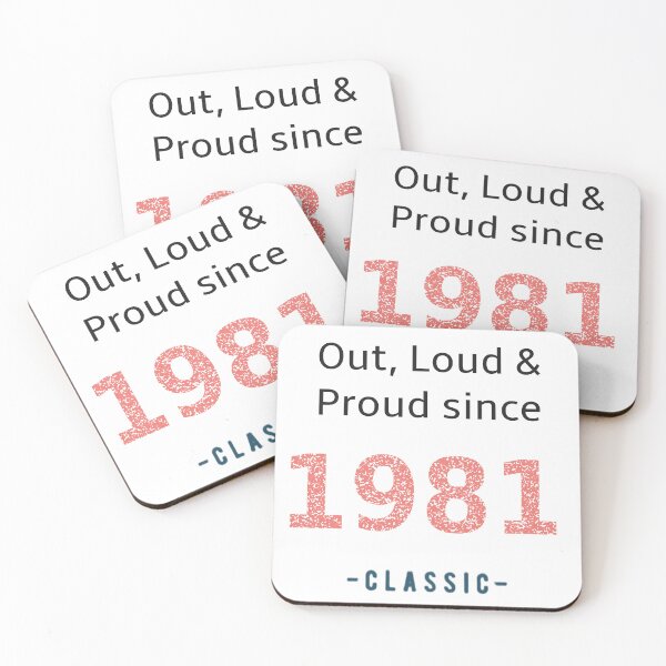 Item preview, Out loud and proud since 1981 designed and sold by RiotGrrlGoods.