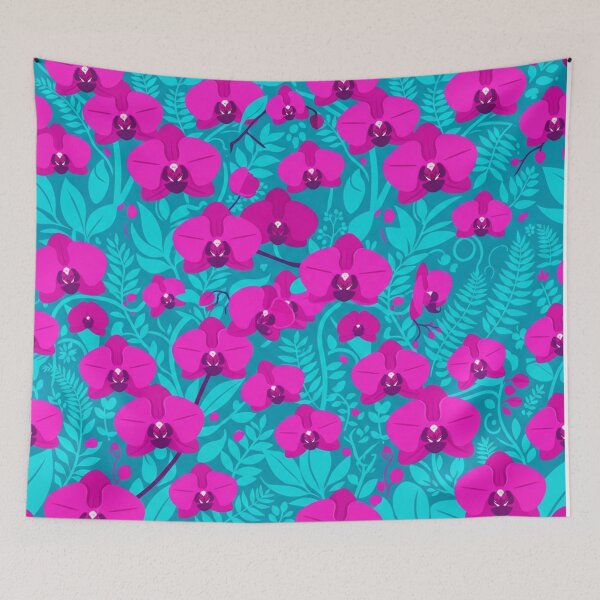 Item preview, Vibrant Pink Orchid Floral Pattern Design designed and sold by Owcomm.
