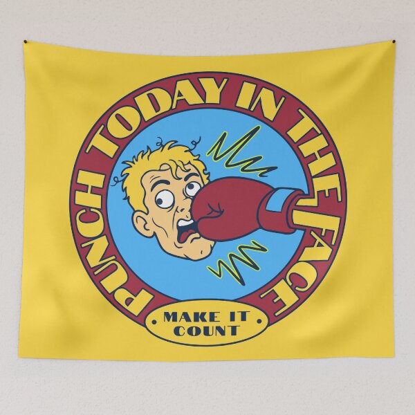 Item preview, Punch Today in the Face Motivational Hustle Quote designed and sold by CRHPOD20.