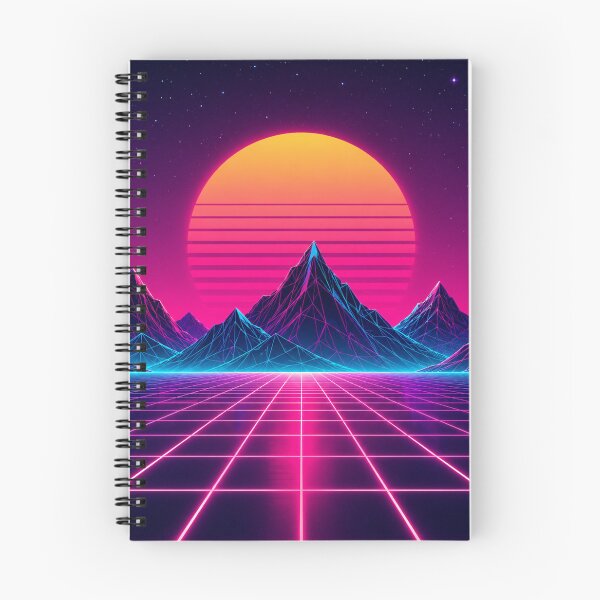 Item preview, Synthwave Retro Sunset Grid Mountain Landscape designed and sold by Owcomm.