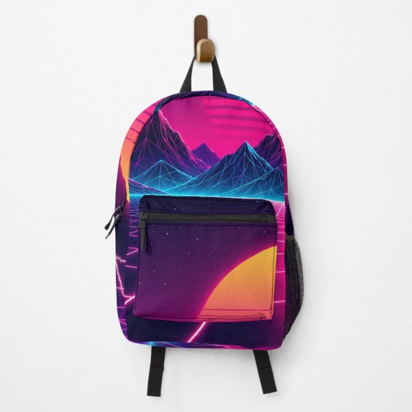 Item preview, Synthwave Retro Sunset Grid Mountain Landscape designed and sold by Owcomm.
