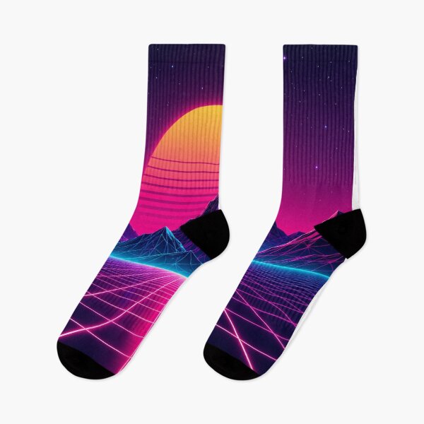 Item preview, Synthwave Retro Sunset Grid Mountain Landscape designed and sold by Owcomm.