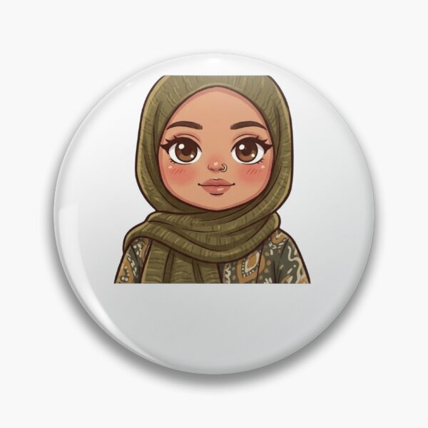Item preview, Cute Chibi Muslimah Cartoon  designed and sold by TheModernMuslimchibi&more .