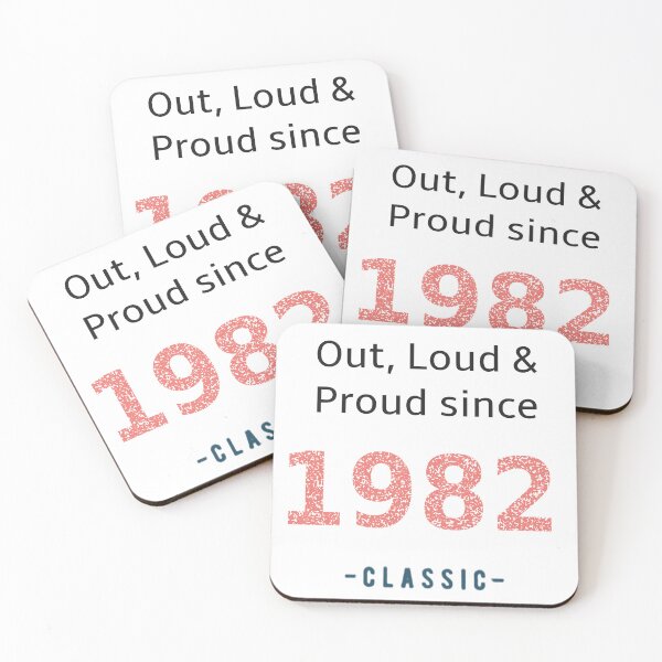 Item preview, Out loud and proud since 1982 designed and sold by RiotGrrlGoods.