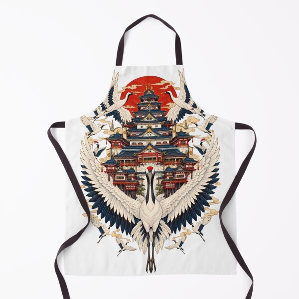 Item preview, The Palace of the Cranes – Japanese Ukiyo-e Crane Art designed and sold by Substance_life.