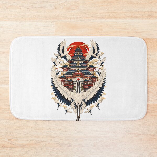 Item preview, The Palace of the Cranes – Japanese Ukiyo-e Crane Art designed and sold by Substance_life.