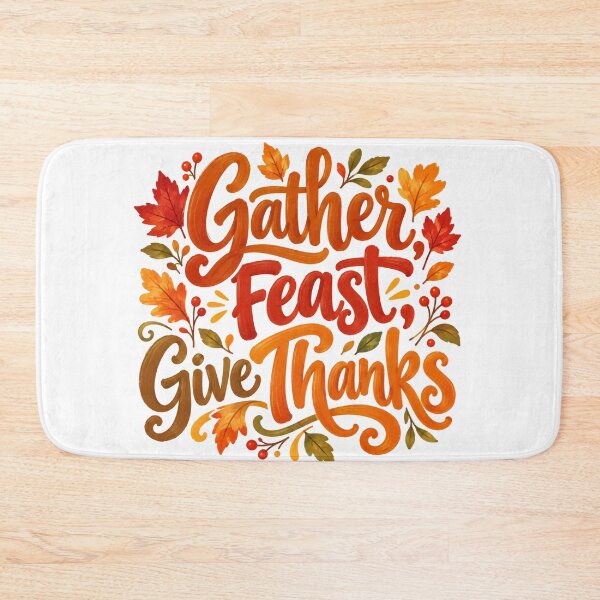 Item preview, Gather Feast Give Thanks designed and sold by Lori Winslow Designs.